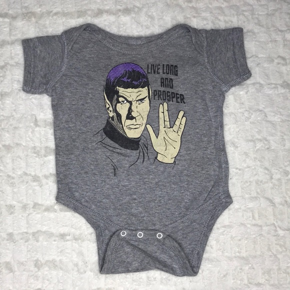 Star Trek Live Long /& Prosper Creeper Romper Onesie